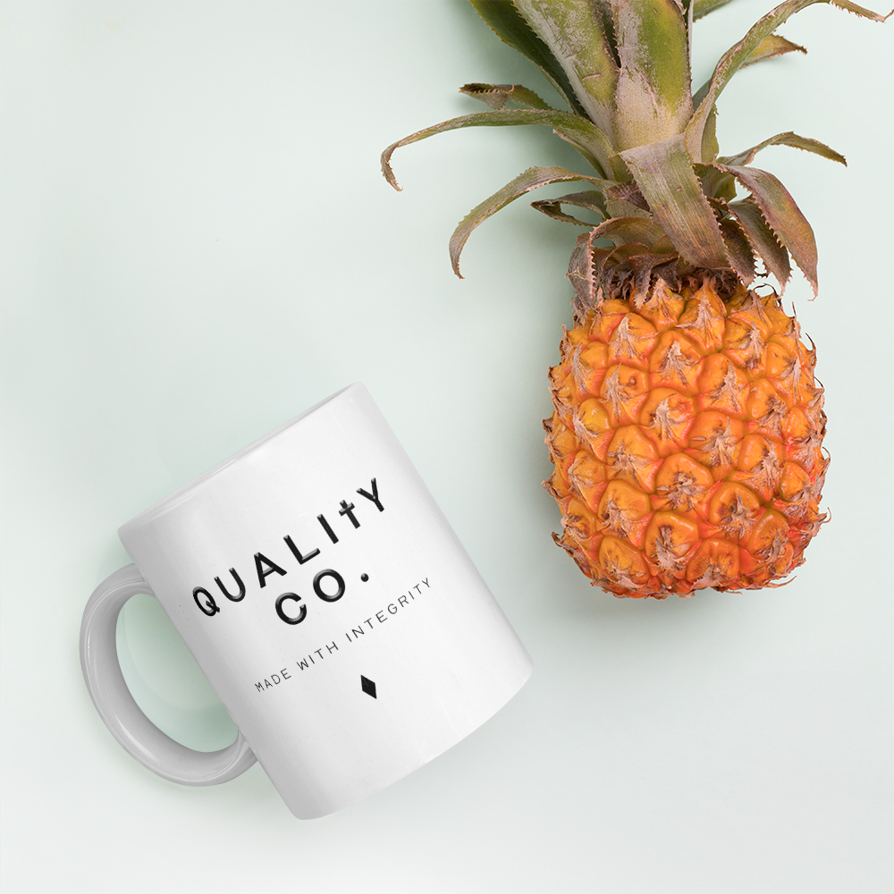 Quality Co's Made In Integrity White Glossy Mug