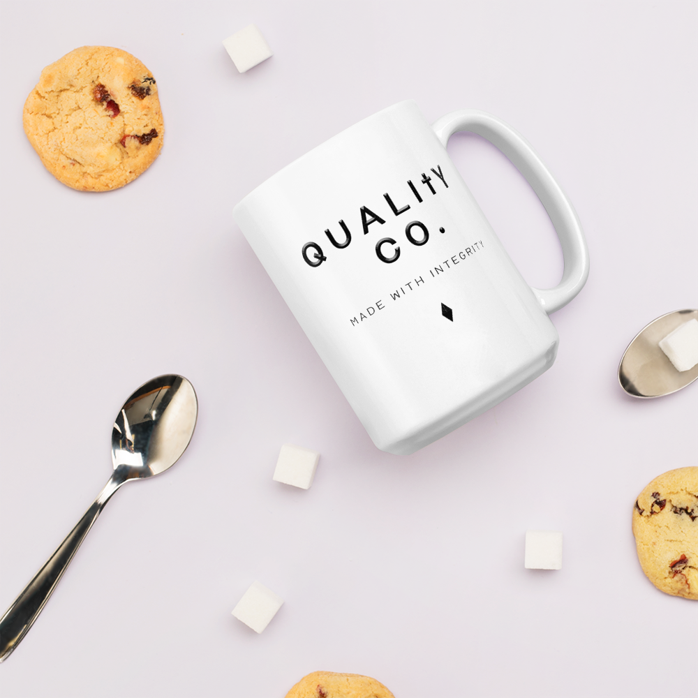 Quality Co's Made In Integrity White Glossy Mug