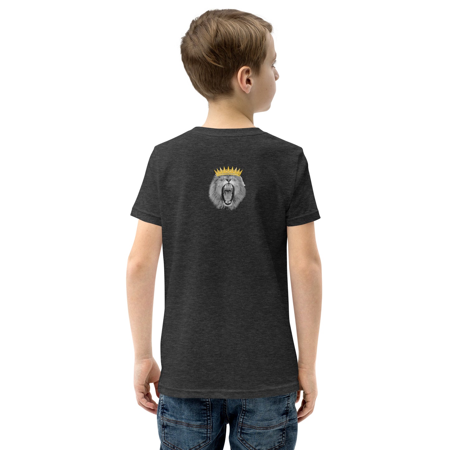 Quality Youth Short Sleeve T-Shirt (Crowned Lion)