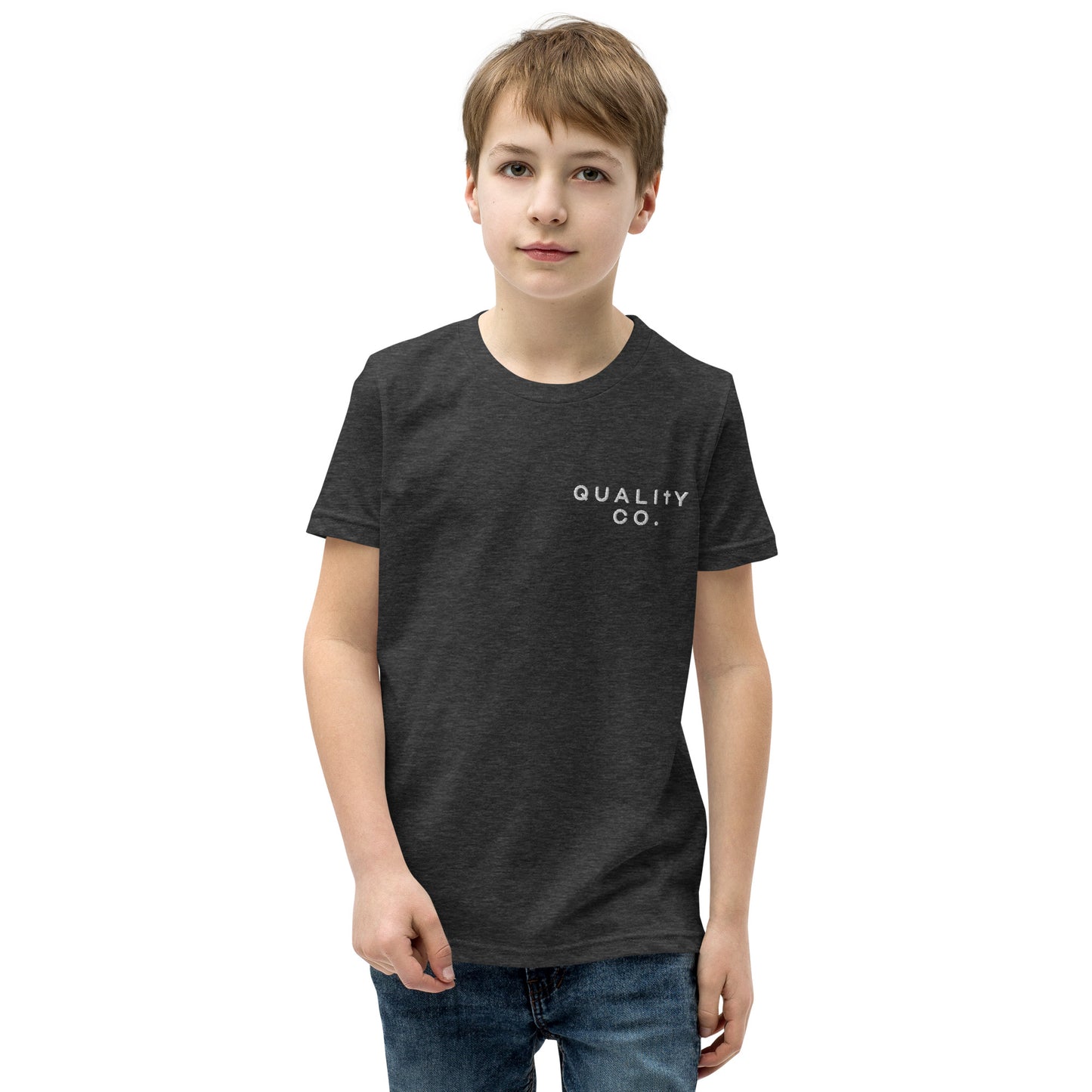 Quality Youth Short Sleeve T-Shirt (Crowned Lion)